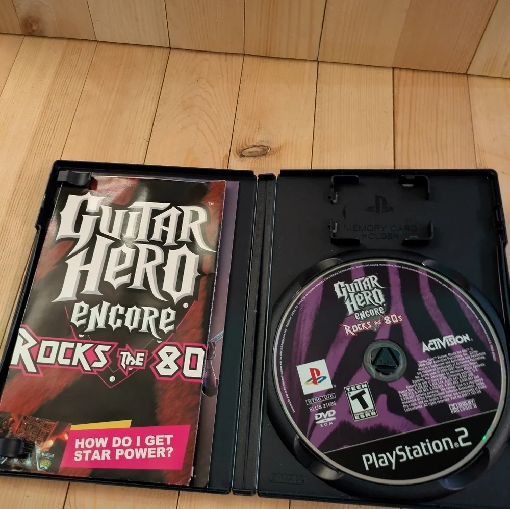Guitar Hero Encore: Rocks the 80s for PlayStation 2 - Black Game Used